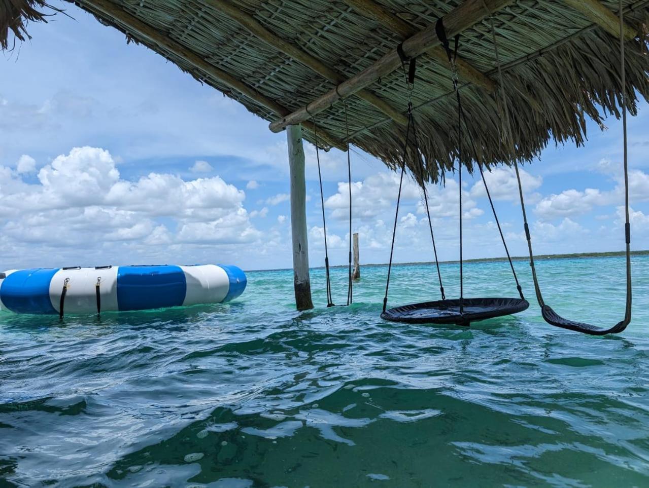Cabana Con Muelle Privado En La Laguna De บากาลาร์ ภายนอก รูปภาพ