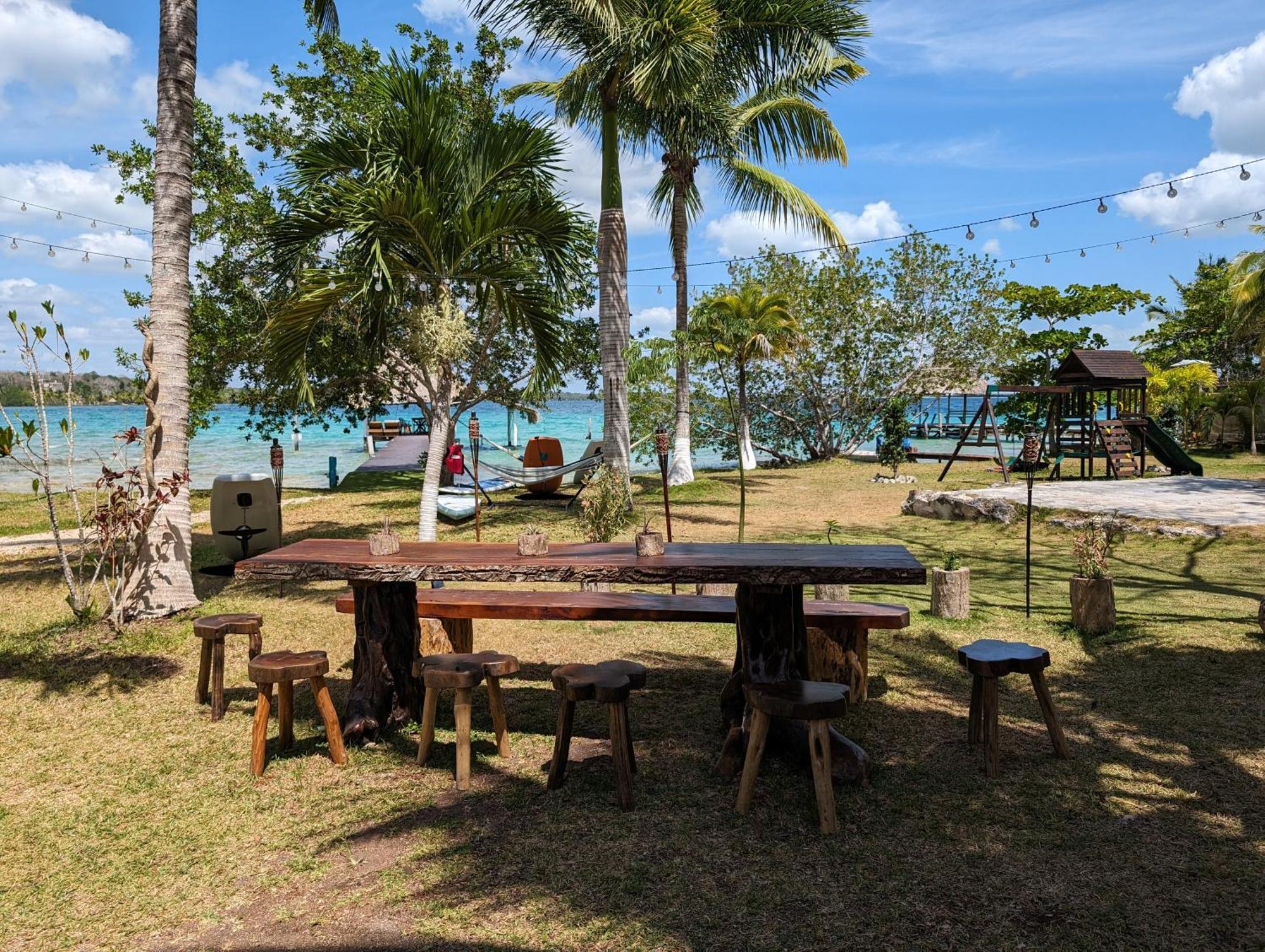 Cabana Con Muelle Privado En La Laguna De บากาลาร์ ภายนอก รูปภาพ
